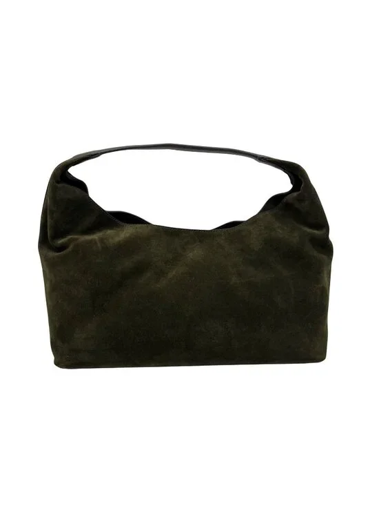 Madewell the Mylie Green Suede Shoulder Bag - Picture 1 of 10